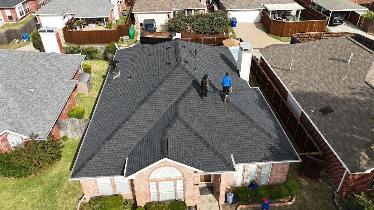 Slate & Tile Roof Repair work in progress on a Batesburg-Leesville property